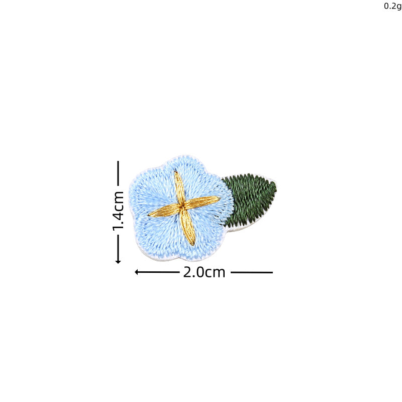 Wholesale Cute cartoon iron-on flower cherry embroidery patch